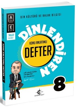  Eker Test 8. Sınıf Din Kültürü ve Ahlak Bilgisi Dinlendiren Konu Anlatımlı Defter