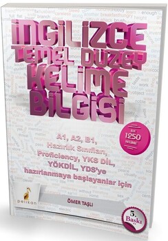  Pelikan Yayınları İngilizce Temel Düzey Kelime Bilgisi YDS YÖKDİL YKS DİL Proficiency