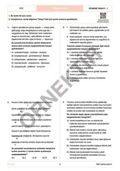  Puan Yayınları TYT 3 Deneme Gerçek Sınav Provası