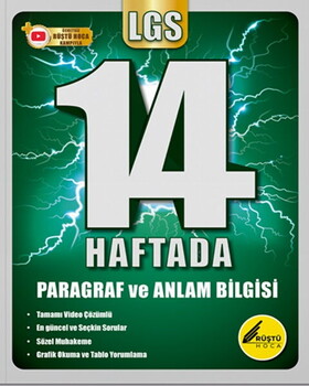  Rüştü Hoca 8. Sınıf LGS 14 Haftada Paragraf ve Anlam Bilgisi