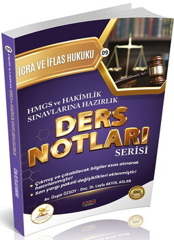  Savaş Yayınları HUKAL HMGS HAKİMLİK İcra ve İflas Hukuku Ders Notları