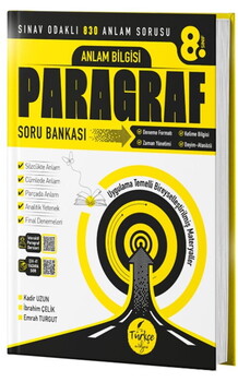  Türkçe Atölyesi 8. Sınıf Paragraf Anlam Bilgisi Soru Bankası