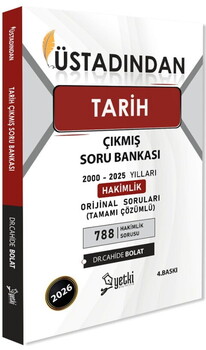  Yetki Yayınları 2026 Üstadından Tarih Hakimlik Çıkmış Soru Bankası