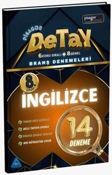  Zeka Küpü Yayınları 8. Sınıf İngilizce Pisagor Detay 14 lü Branş Denemesi