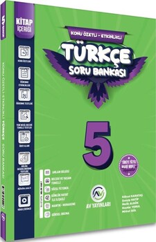  Av Yayınları 5. Sınıf Türkçe Kazanım Etkinlikli Soru Bankası