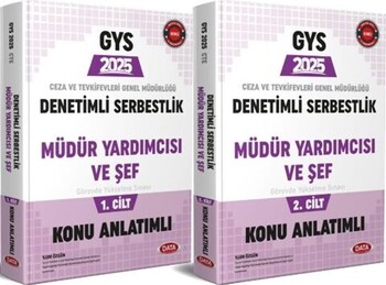  Data Yayınları 2025 GYS Ceza ve Tevkifevleri Denetimli Serbestlik Müdür Yardımcılığı ve Şeflik Konu Anlatımlı 1-2