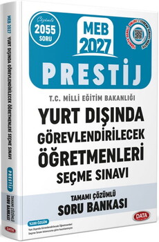  Data Yayınları 2027 MEB Yurt Dışında Görevlendirilecek Öğretmenleri Seçme Sınavı Tamamı Çözümlü Soru Bankası