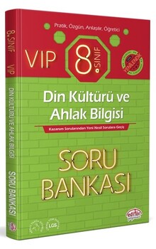  Editör Yayınları 8. Sınıf VIP Din Kültürü ve Ahlak Bilgisi Soru Bankası