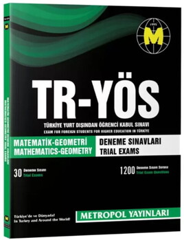 Metropol Yayınları TR YÖS Matematik Geometri Deneme Sınavları