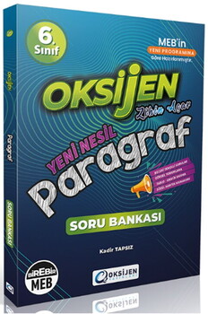 Oksijen Yayınları 6. Sınıf Paragraf Oksijen Soru Bankası