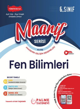  Palme Yayınları 6. Sınıf Fen Bilimleri Maarif Serisi Haftalık Deneme