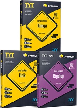  Referans Yayınları TYT Kimya TYT Fizik AYT Biyoloji Video Çözümlü Optimum Soru Bankası Seti