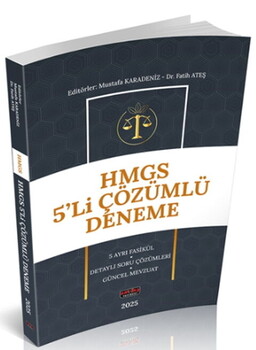  Savaş Yayınları 2025 HMGS Hukuk Mesleklerine Giriş 5 Deneme Sınavı