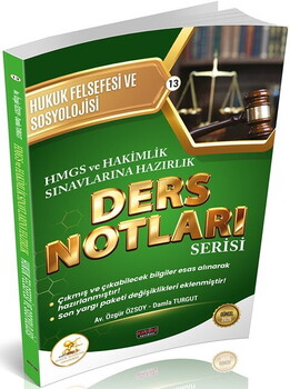  Savaş Yayınları HUKAL HMGS HAKİMLİK Hukuk Felsefesi ve Sosyolojisi Ders Notları