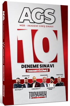  Tonyukuk Yayıncılık MEB AGS Tamamı Çözümlü 10 Deneme Sınavı