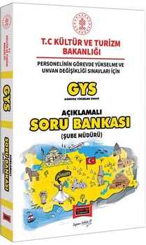  Yargı Yayınları GYS T.C. Kültür ve Turizm Bakanlığı Şube Müdürü İçin Açıklamalı Soru Bankası