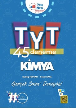  Yeni Nesil Yayınları TYT Kimya 45 Deneme Sınavı