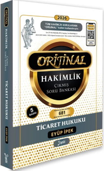  Yetki Yayınları 2026 Orijinal Ticaret Hukuku Hakimlik Çıkmış Soru Bankası
