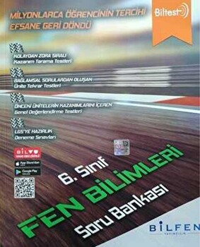  Bilfen Yayıncılık 6. Sınıf Fen Bilimleri Biltest Soru Bankası