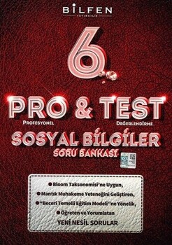  Bilfen Yayıncılık 6. Sınıf Sosyal Bilgiler ProTest Soru Bankası