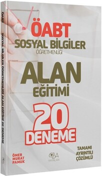 CBA Yayınları ÖABT Sosyal Bilgiler Öğretmenliği Alan Eğitimi 20 Deneme Çözümlü