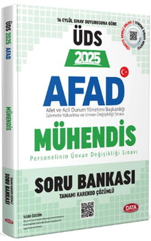  Data Yayınları 2025 ÜDS AFAD Mühendis Soru Bankası