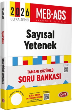  Data Yayınları 2026 MEB AGS Ultra Serisi Sayısal Yetenek Soru Bankası