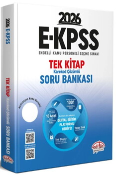 Editör Yayınları 2026 EKPSS Tek Kitap Soru Bankası
