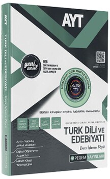  Pegem Yayınları AYT Türk Dili Ve Edebiyatı Ders İşleme Föyü