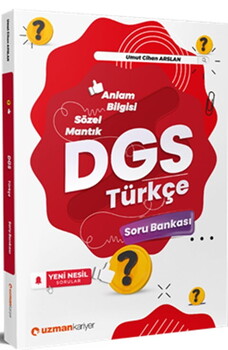  Uzman Kariyer DGS Türkçe Sözel Mantık Anlam Bilgisi Soru Bankası