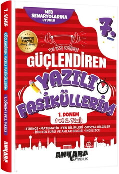 Ankara Yayıncılık 7. Sınıf Tüm Dersler 1. Dönem Güçlendiren Maarif Modeli 1. ve 2. Yazılı Fasiküllerim