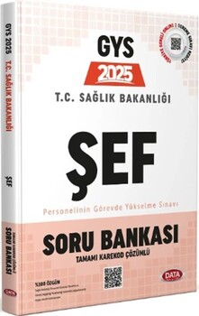  Data Yayınları 2025 T.C. Sağlık Bakanlığı Şef GYS Soru Bankası