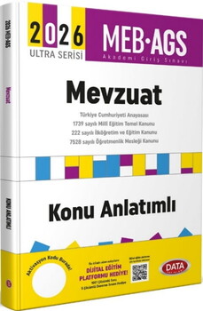  Data Yayınları 2026 MEB AGS Mevzuat Konu Anlatımlı