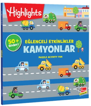  Dikkat Atölyesi Yayınları Sticker Eğlenceli Etkinliklerle Hikayeli Bulmacalar - Kamyonlar