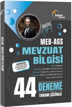 Doktrin Yayınları MEB AGS Mevzuat Bilgisi 44 Deneme