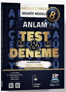 Edebiyat Sokağı 8. Sınıf Anlam Maarif Model Test ve Deneme