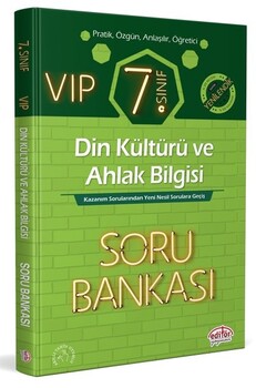  Editör Yayınları 7. Sınıf VIP Din Kültürü ve Ahlak Bilgisi Soru Bankası