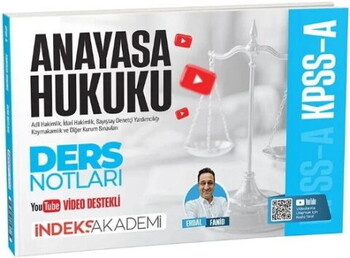  İndeks Akademi KPSS A Grubu Anayasa Hukuku Video Ders Notları