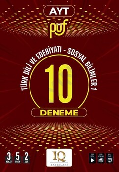  IQ Yayınları AYT Türk Dili ve Edebiyatı Sosyal Bilimler Püf 10 Deneme