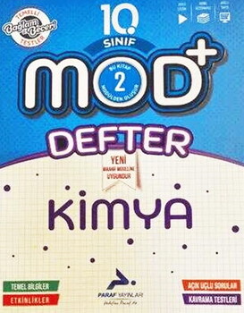 Paraf Yayınları 10. Sınıf Kimya Maarif Model MOD Defter
