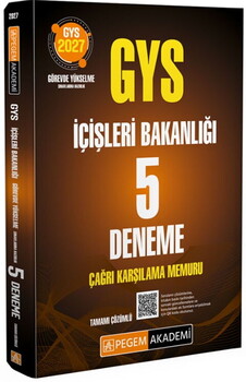  Pegem Yayınları 2027 GYS İçişleri Bakanlığı Çağrı Karşılama Memuru 5 Deneme