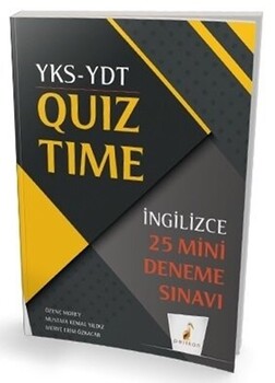  Pelikan Yayınları YKS YDT İngilizce Quiz Time 25 Mini Deneme