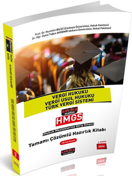  Savaş Akademi HMGS Vergi Hukuku Vergi Usul Hukuku TVS Tamamı Çözümlü Hazırlık Kitabı