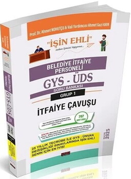  Savaş Yayınları 2025 GYS ÜDS Belediye Grup 1 İtfaiye Çavuşu İŞİN EHLİ Soru Bankası
