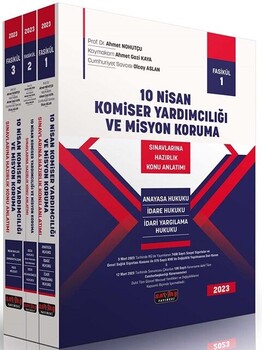  Savaş Yayınları 10 Nisan Komiser Yardımcılığı ve Misyon Koruma