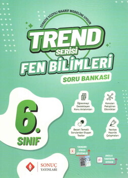  Sonuç Yayınları 6. Sınıf Fen Bilimleri Trend Serisi Soru Bankası