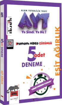 Yargı Yayınları AYT Eşit Ağırlık Tamamı Video Çözümlü 5 Deneme
