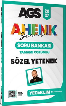 Yediiklim 2027 MEB AGS Ahenk Serisi Sözel Yetenek Tamamı Çözümlü Soru Bankası