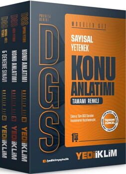 Yediiklim Yayınları DGS Sayısal Yetenek Prestij Serisi  Konu Anlatımı Modüler Set