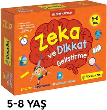  Yükselen Zeka Yayınları Zeka Dikkat Geliştirme Seti 5-8 Yaş